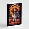 Brittany Spaniel Witchy Halloween Greeting Cards Pack of 8 Blank Cards with Envelopes Whimsical A7 Size 5x7 Blank Note Cards