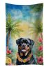 Rottweiler Luau Kitchen Towel Dish Cloths Guest Hand Towel Decorative Bathroom Towel for Face,Tea, Dishcloth, Kitchen and Bath