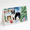 Karelian Bear Dog Cozy Christmas Greeting Cards Pack of 8 Blank Cards with Envelopes Whimsical A7 Size 5x7 Blank Note Cards