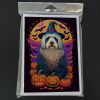 Old English Sheepdog Witchy Halloween Greeting Cards Pack of 8 Blank Cards with Envelopes Whimsical A7 Size 5x7 Blank Note Cards