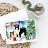 Karelian Bear Dog Cozy Christmas Greeting Cards Pack of 8 Blank Cards with Envelopes Whimsical A7 Size 5x7 Blank Note Cards