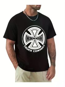 Men's Summer Cotton T-Shirt with Unique Dog Anatomy Design - Casual, Breathable & Machine Washable, Crew Neck, Short Sleeve (Color: Black, size: XXXL)