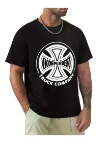 Men's Summer Cotton T-Shirt with Unique Dog Anatomy Design - Casual, Breathable & Machine Washable, Crew Neck, Short Sleeve (Color: Black, size: M)